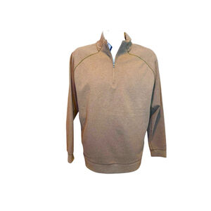 Men's VRST Recharge Pebble 1/4 Zip Brown Spice Heather Size S
